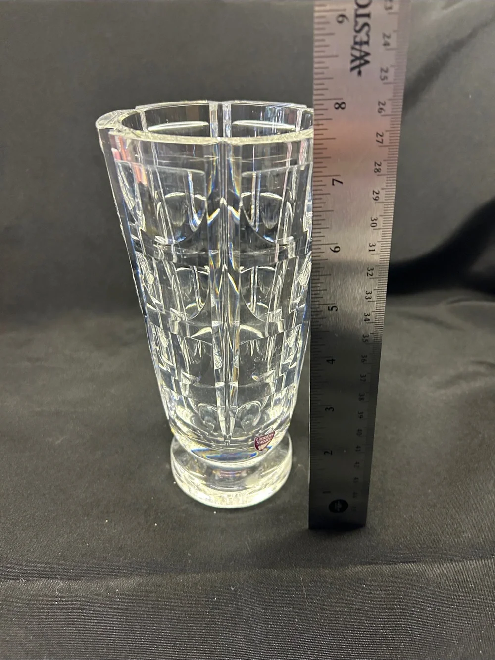 Orrefors Thousand Windows crystal vase